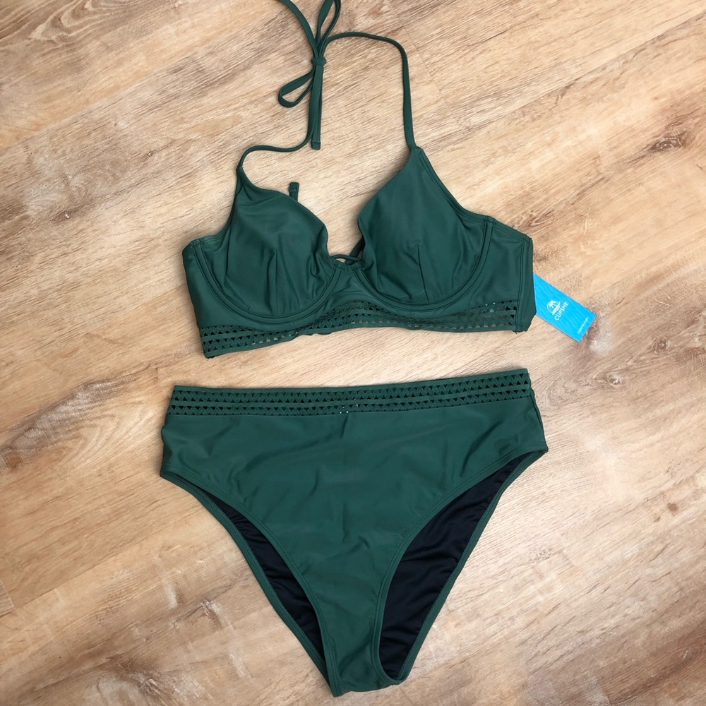 CUPSHE Green Women's Bikini Set